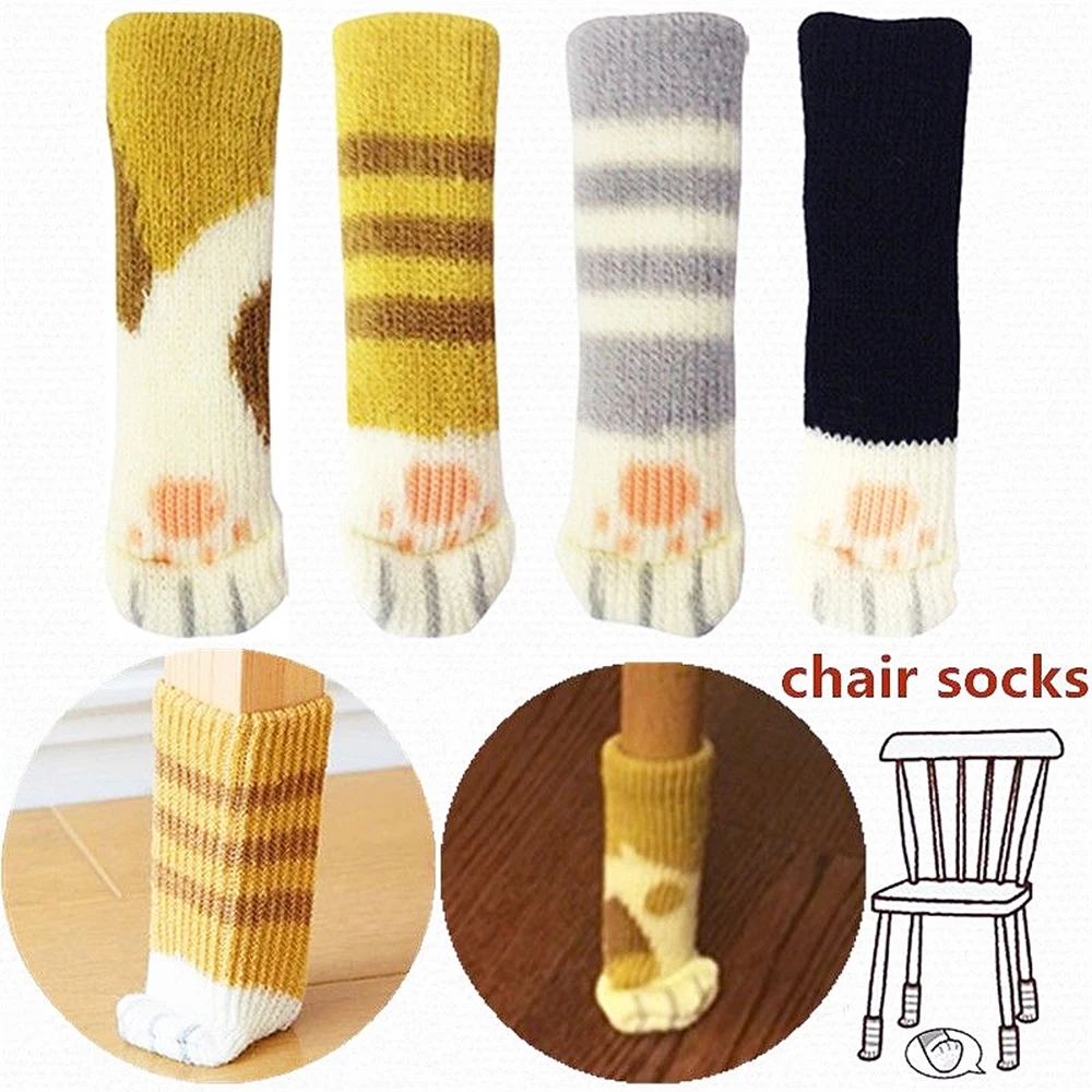 Cat Paw Knit Cartoon Home Chair Leg Covers Stool Feet Socks Furniture Floor Protectors Anti Slip Mat Bumper Damper 24 PCS
Cat Paw Knit Cartoon Home Chair Leg Covers Stool Feet Socks Furniture Floor Protectors Anti Slip Mat Bumper Damper 24 PCS
