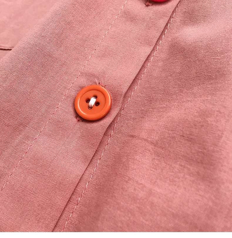Cotton% Shirt Female Sweet Color Button Short-sleeve Summer Turn-down Collar Tops Casual Women Single-breasted Harajuku Shirts
Cotton% Shirt Female Sweet Color Button Short-sleeve Summer Turn-down Collar Tops Casual Women Single-breasted Harajuku Shirts