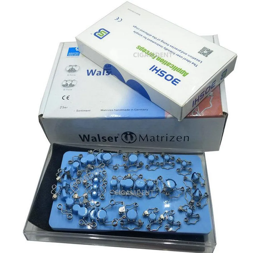 1Set Walser Matrices Dental Automatrix Matrix Bands Sectional Contoured Matrices Forceps For Anterior Posterior Composite Resin
1Set Walser Matrices Dental Automatrix Matrix Bands Sectional Contoured Matrices Forceps For Anterior Posterior Composite Resin