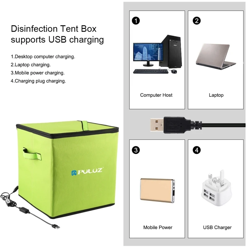 UV Light Box Disinfection Foldable UVC Germicidal Sterilizer Tent Box Portable Mobile Phone Tablet Sterilizer Storage Box
UV Light Box Disinfection Foldable UVC Germicidal Sterilizer Tent Box Portable Mobile Phone Tablet Sterilizer Storage Box