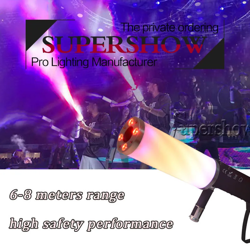 Dj stage effect Pistola co2 Hand gun party RGB LED gun CO2 jet machine for wedding disco stage
Dj stage effect Pistola co2 Hand gun party RGB LED gun CO2 jet machine for wedding disco stage