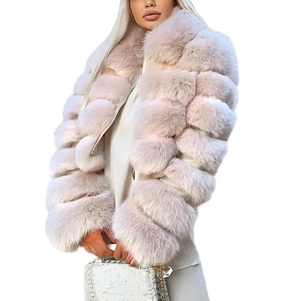Women New Winter Long Sleeve Short Fox Fur Overcoat Jacket Women Stand Collar Faux Fur Coat Fur Jacket Outwear 
Women New Winter Long Sleeve Short Fox Fur Overcoat Jacket Women Stand Collar Faux Fur Coat Fur Jacket Outwear