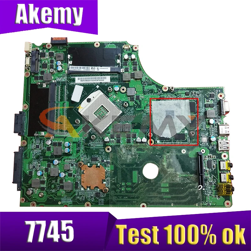 AKEMY MBPUP06001 MB.BPJ06.001 Main board For acer Aspire 7745 laptop motherboard DA0ZYBMB8E0 HD 5800 HM55 DDR3 i3 i5 cpu only
AKEMY MBPUP06001 MB.BPJ06.001 Main board For acer Aspire 7745 laptop motherboard DA0ZYBMB8E0 HD 5800 HM55 DDR3 i3 i5 cpu only