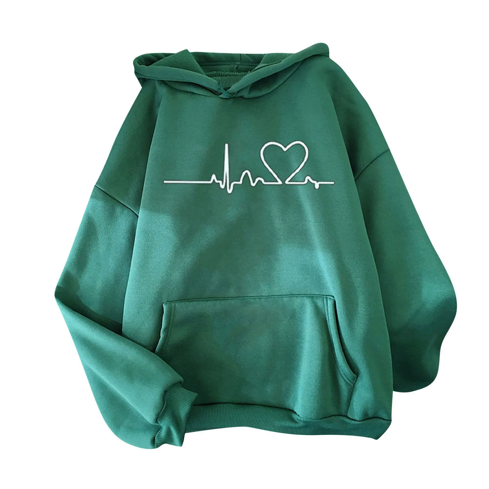Women Sweatshirts Classical Heart Printed Long Sleeve Pullover Sweatshirts Loose Pocket Hoodies Electrocardiogram Sudaderas 
Women Sweatshirts Classical Heart Printed Long Sleeve Pullover Sweatshirts Loose Pocket Hoodies Electrocardiogram Sudaderas