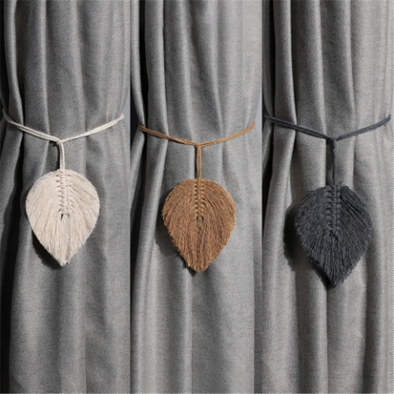 1PC Leaf Shaped Bohemian Braided Curtain Tieback Home Bedroom Decorative Accessories Macrame Holdback Bandage
1PC Leaf Shaped Bohemian Braided Curtain Tieback Home Bedroom Decorative Accessories Macrame Holdback Bandage