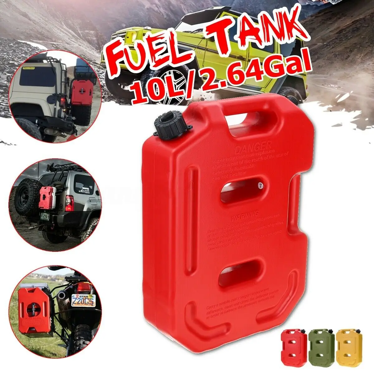 10L 3 Color Plastic Fuel Tank Gas Canister Jerry Cans Gas Diesel Petrol Oil Containers Gasoline Mount Car Motorcycle Accessories
10L 3 Color Plastic Fuel Tank Gas Canister Jerry Cans Gas Diesel Petrol Oil Containers Gasoline Mount Car Motorcycle Accessories