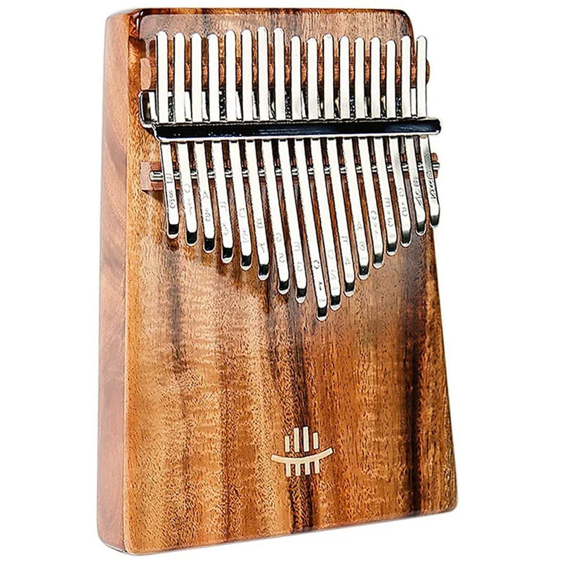 

Hluru 17-Keys Acacia Wood with a Hole at the Bottom Thumb Piano Tune Hammer and Study Instruction, Portable Finger Piano
