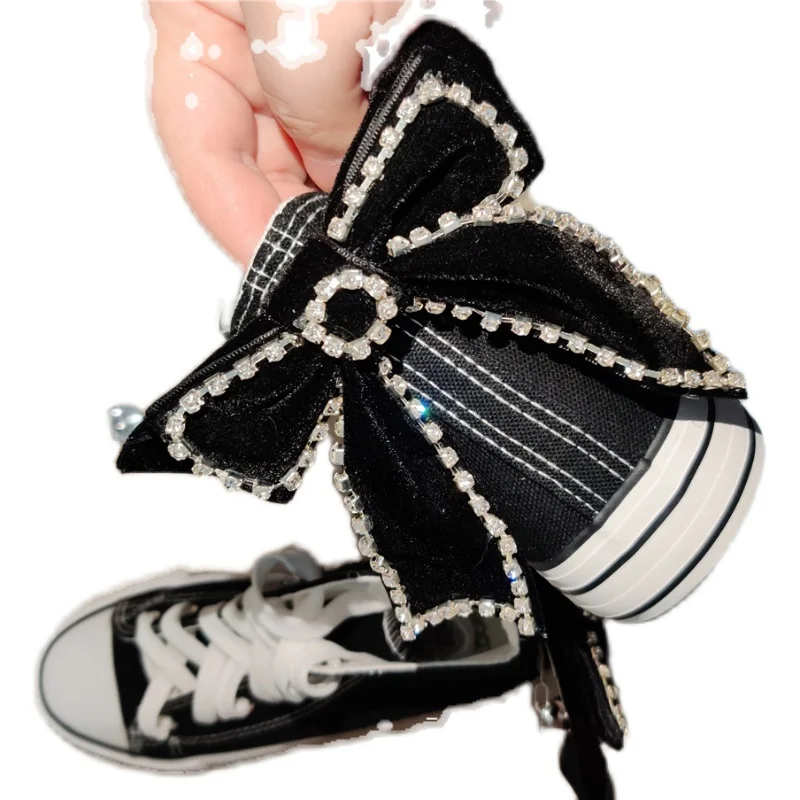 New fashion soft sister tie super fairy cute rhinestone bow inner high canvas shoes women's flat bottom
New fashion soft sister tie super fairy cute rhinestone bow inner high canvas shoes women's flat bottom