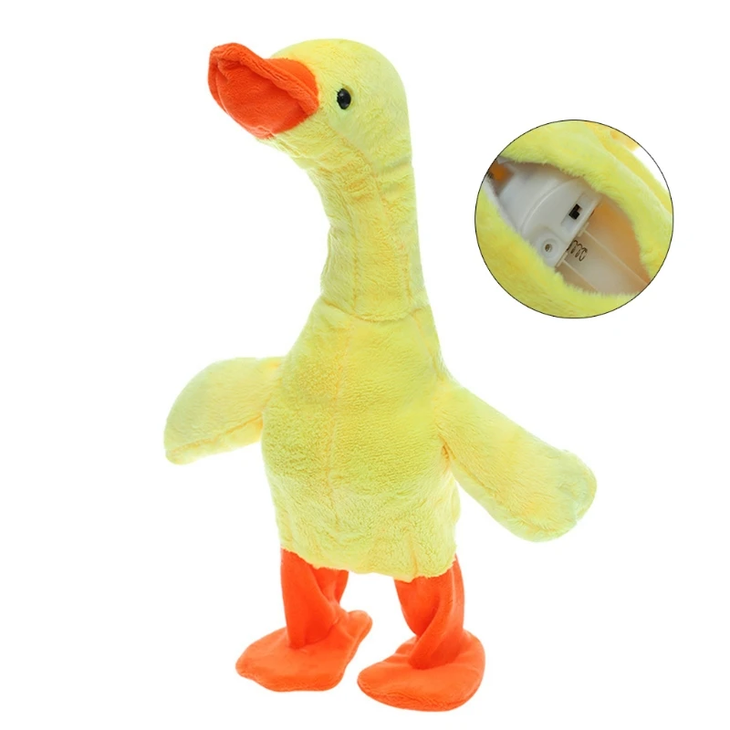 4XBC 14in Stuffed Animal Duck Toy Electric Robot Toy for Kids Gift Party Favors Battery USB Charge Soft Cotton Holiday Supply
4XBC 14in Stuffed Animal Duck Toy Electric Robot Toy for Kids Gift Party Favors Battery USB Charge Soft Cotton Holiday Supply