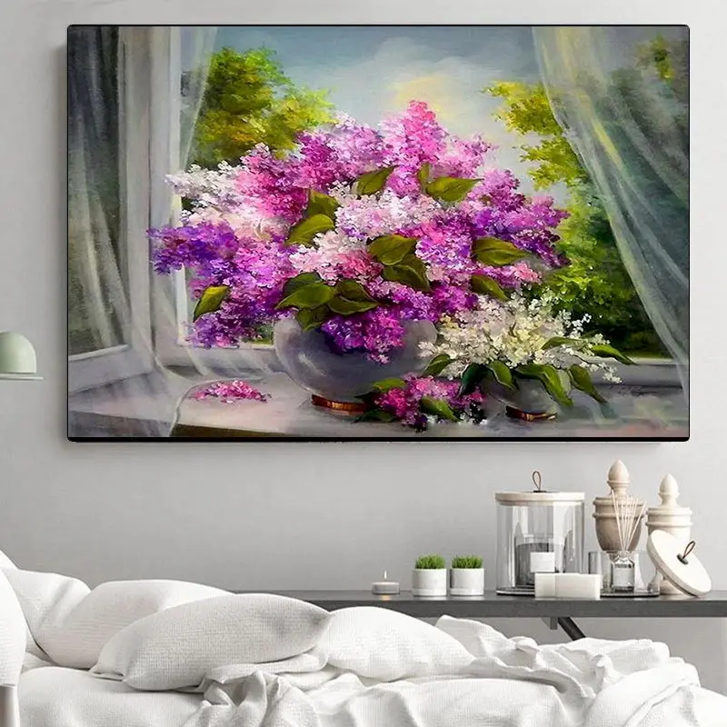 CHENISTORY Oil Painting By Number Lavender At The Window Diy Flowers Kits Drawing On Canvas Hand Painted Paintings Home Decor
CHENISTORY Oil Painting By Number Lavender At The Window Diy Flowers Kits Drawing On Canvas Hand Painted Paintings Home Decor