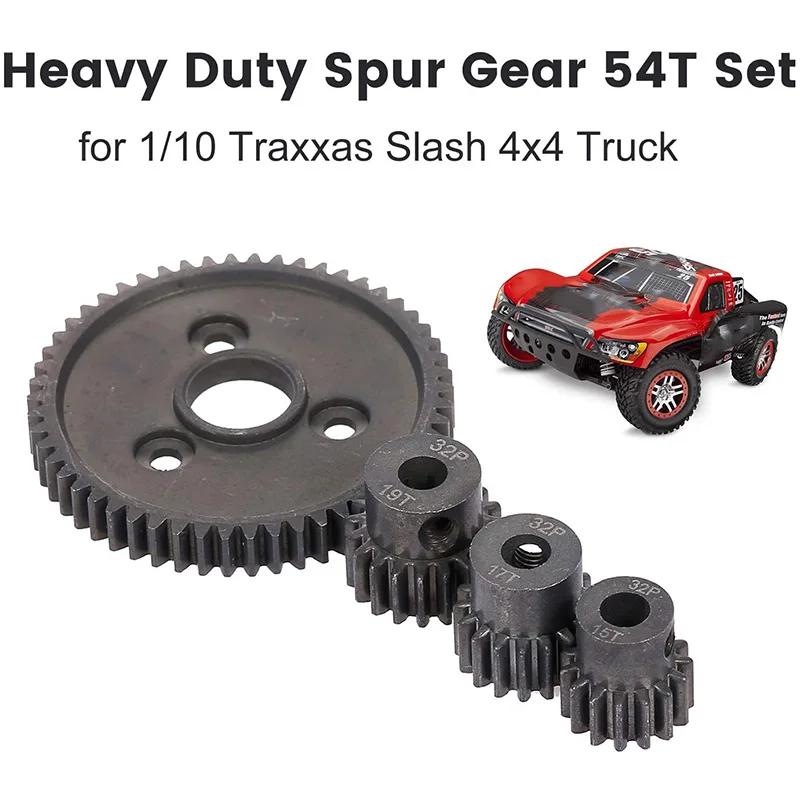 32P Steel Metal Spur Gear Motor Pinion Gears for Traxxas Slash 4X4 Stampede 4X4 VXL Rustler 4X4 E-Revo T-Maxx
32P Steel Metal Spur Gear Motor Pinion Gears for Traxxas Slash 4X4 Stampede 4X4 VXL Rustler 4X4 E-Revo T-Maxx