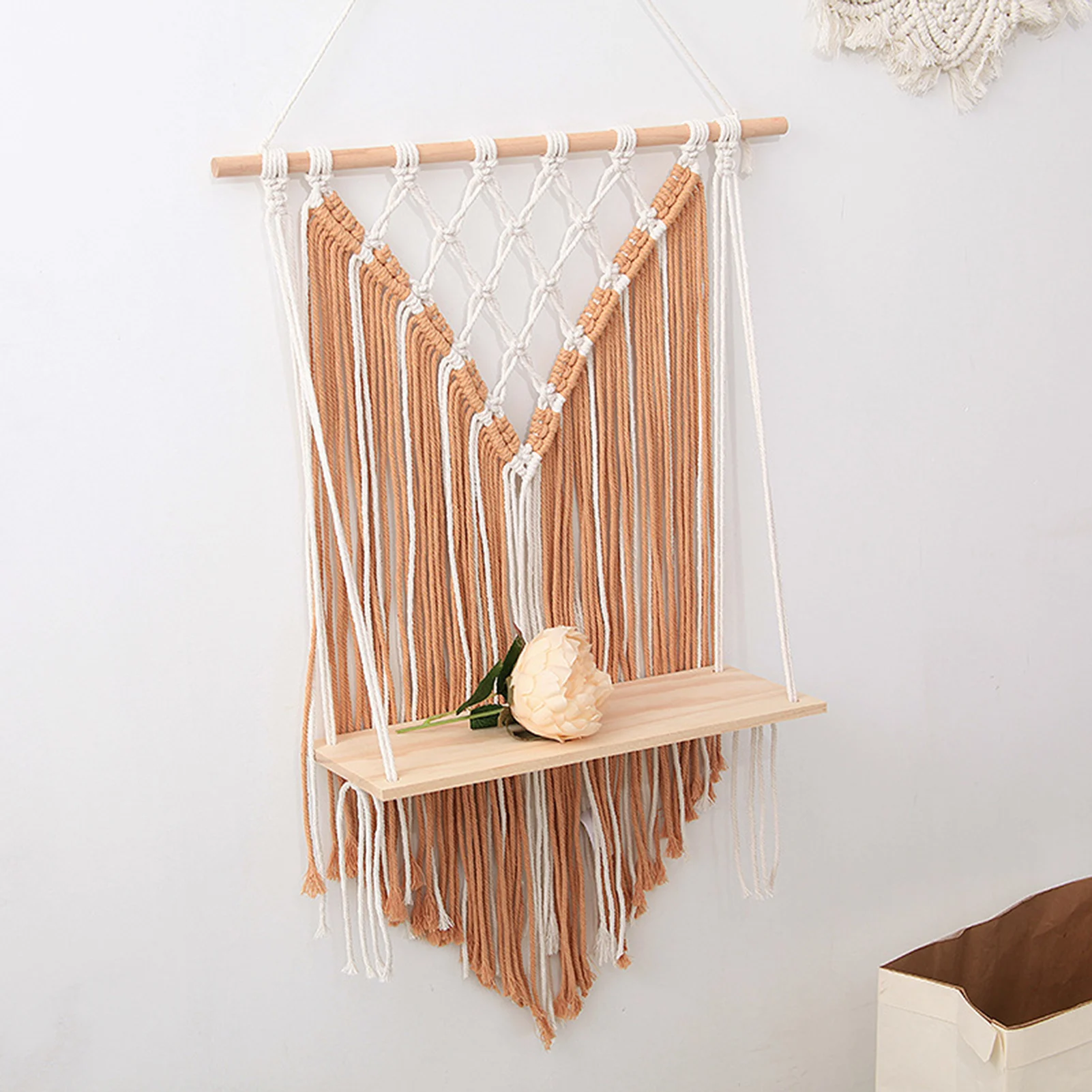 Wall Hanging Shelf Macrame Tapestry Boho Plant Pot Hanger Rope Handmade Woven Macrame Wall Hanging Basket Home Room Decor
Wall Hanging Shelf Macrame Tapestry Boho Plant Pot Hanger Rope Handmade Woven Macrame Wall Hanging Basket Home Room Decor