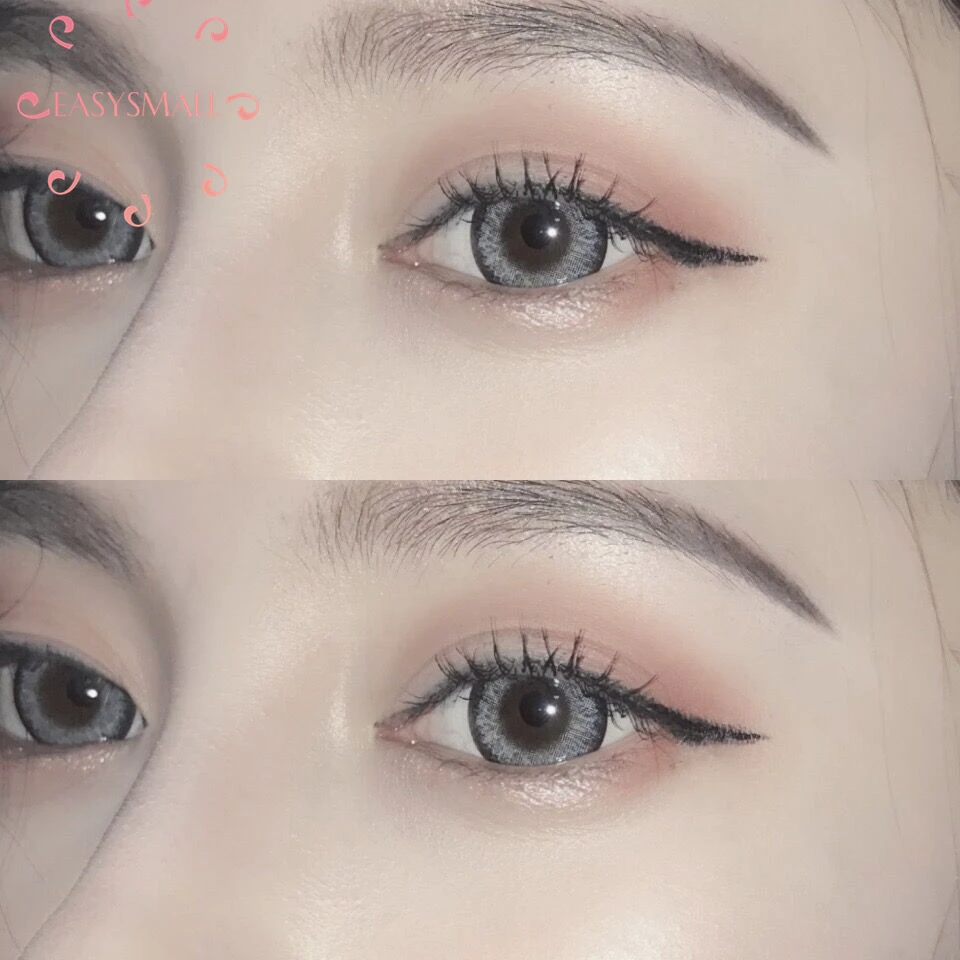 Easysmall ink gray big beauty pupil Myopia Power Prescription Colored Contact Lenses Yearly Natural Looking Eye Makeup 2pcs/pair 
Easysmall ink gray big beauty pupil Myopia Power Prescription Colored Contact Lenses Yearly Natural Looking Eye Makeup 2pcs/pair