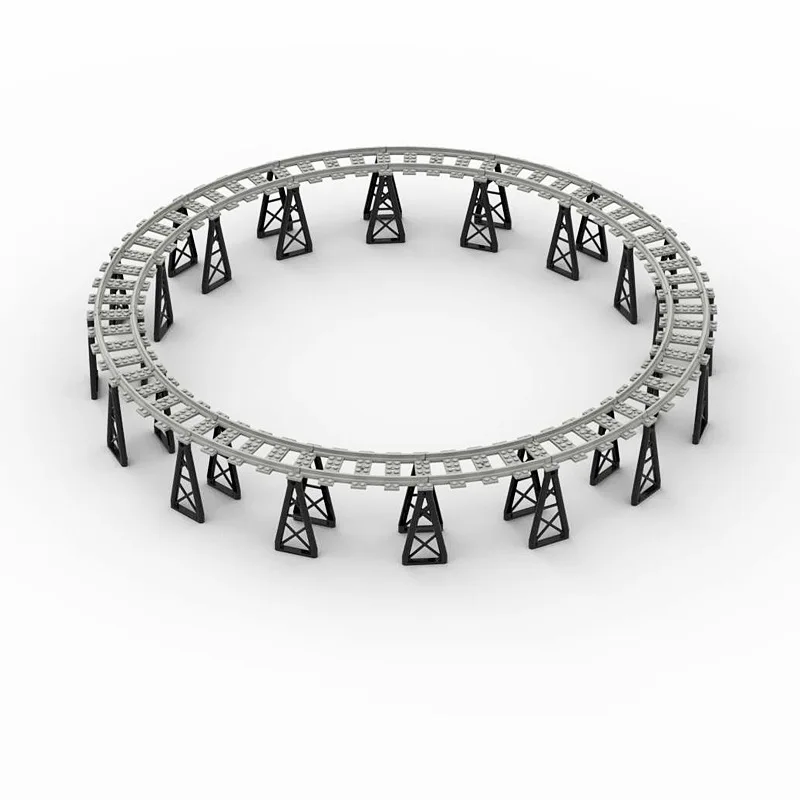 City Double-decker Circular Track 32 black brackets + 16 curved tracks assembled building blocks DIY Construction kids toy gifts
City Double-decker Circular Track 32 black brackets + 16 curved tracks assembled building blocks DIY Construction kids toy gifts