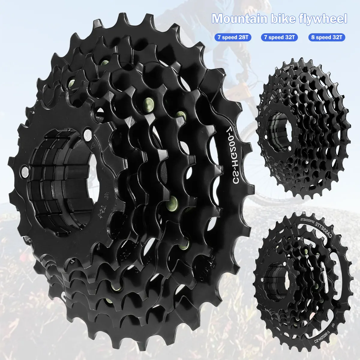 Bike Freewheel 12-28T 12-32T 7/8 Speed Cassette Bike Sprocket Mountain Bicycle Freewheel for Road Bike MTB
Bike Freewheel 12-28T 12-32T 7/8 Speed Cassette Bike Sprocket Mountain Bicycle Freewheel for Road Bike MTB