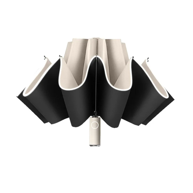 Auto Open Close Light-emitting LED Reverse Umbrella Ten-bones Three-folding Automatic Business Umbrella with Light
Auto Open Close Light-emitting LED Reverse Umbrella Ten-bones Three-folding Automatic Business Umbrella with Light