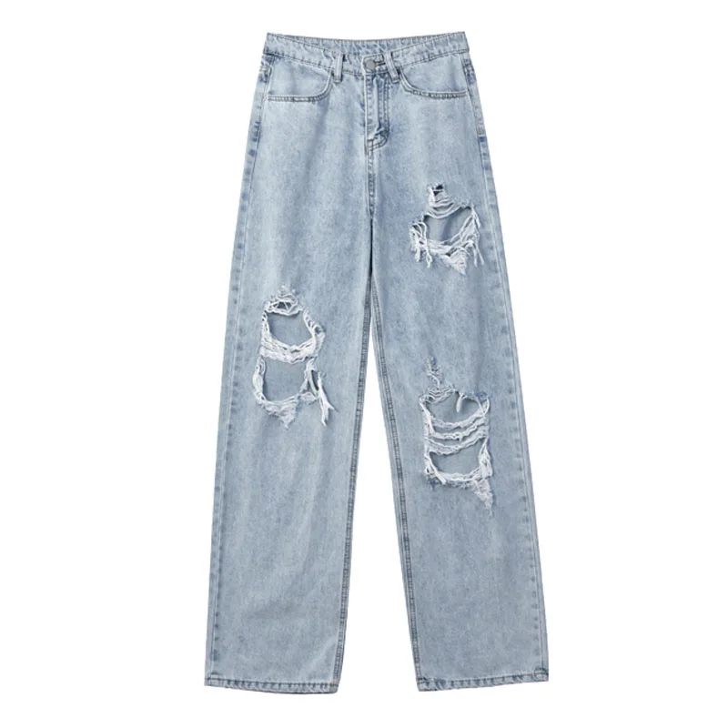 New High Waist Ripped Jeans Women's hip hop Loose Jeans 5XL Women Pants Vintage Female Torn Trousers Streetwear
New High Waist Ripped Jeans Women's hip hop Loose Jeans 5XL Women Pants Vintage Female Torn Trousers Streetwear