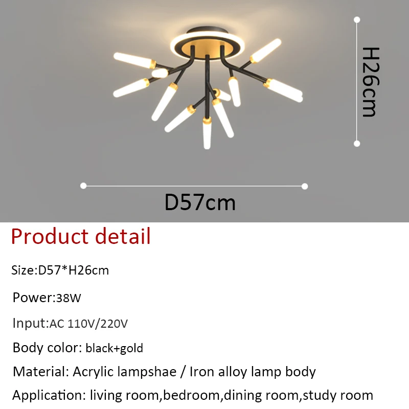 Luminaires Modern Led Ceiling Light Acrylic Metal Ceiling Lamp for Bedroom Dining room Small Living room Kitchen Light Fixtures
Luminaires Modern Led Ceiling Light Acrylic Metal Ceiling Lamp for Bedroom Dining room Small Living room Kitchen Light Fixtures