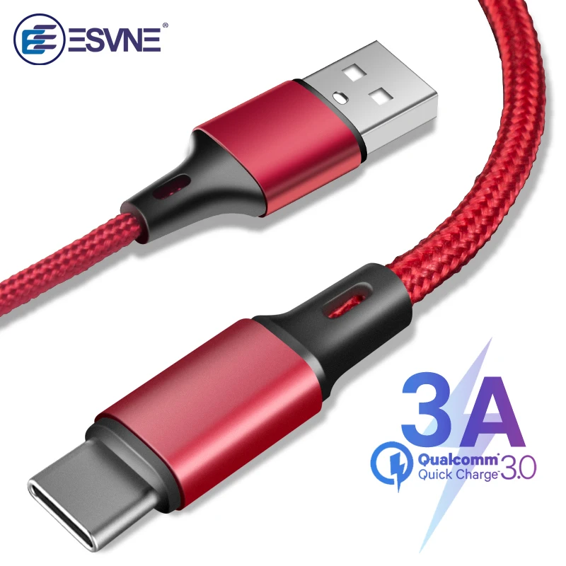 Нейлоновый Usb кабель для Samsung S10 S9 S8 Huawei 3 А|Кабели мобильных телефонов| |