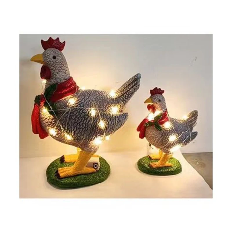 Light-Up Chicken Creativity Christmas Holiday Decoration Animal Garden Yard Art Spring Chicken Ornament Night Light
Light-Up Chicken Creativity Christmas Holiday Decoration Animal Garden Yard Art Spring Chicken Ornament Night Light