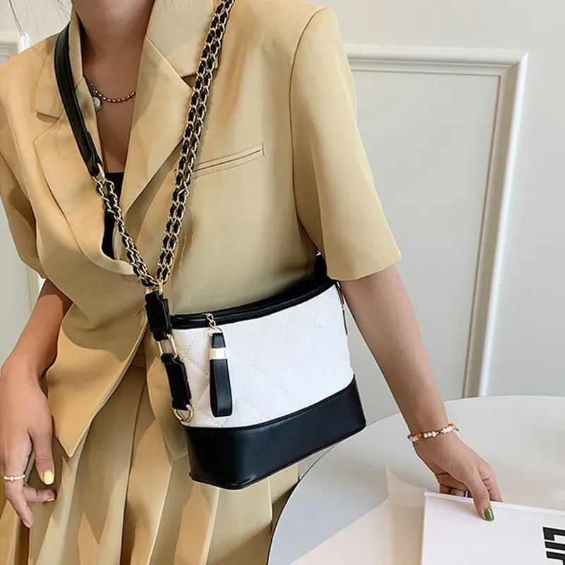 Women Shoulder Bucket Bag Casual Temperament New Fashion Messenger Crossbody Bags Lady Vintage Chain Handbag
Women Shoulder Bucket Bag Casual Temperament New Fashion Messenger Crossbody Bags Lady Vintage Chain Handbag