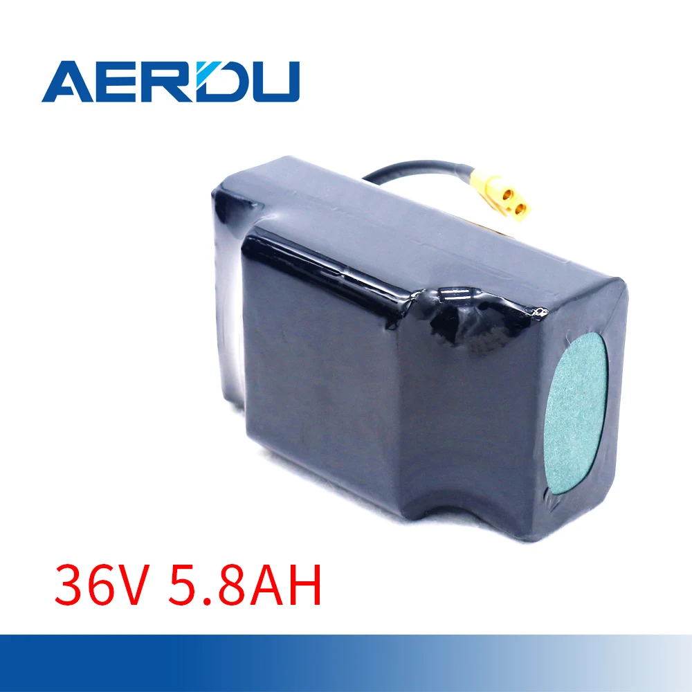 AERDU 36V 5.8Ah 10S2P 18650 Liion Battery Pack for Motor Electric Scooter Vehicle Bicycle Banlance Car Built-in BMS 2900mAh XT60
AERDU 36V 5.8Ah 10S2P 18650 Liion Battery Pack for Motor Electric Scooter Vehicle Bicycle Banlance Car Built-in BMS 2900mAh XT60