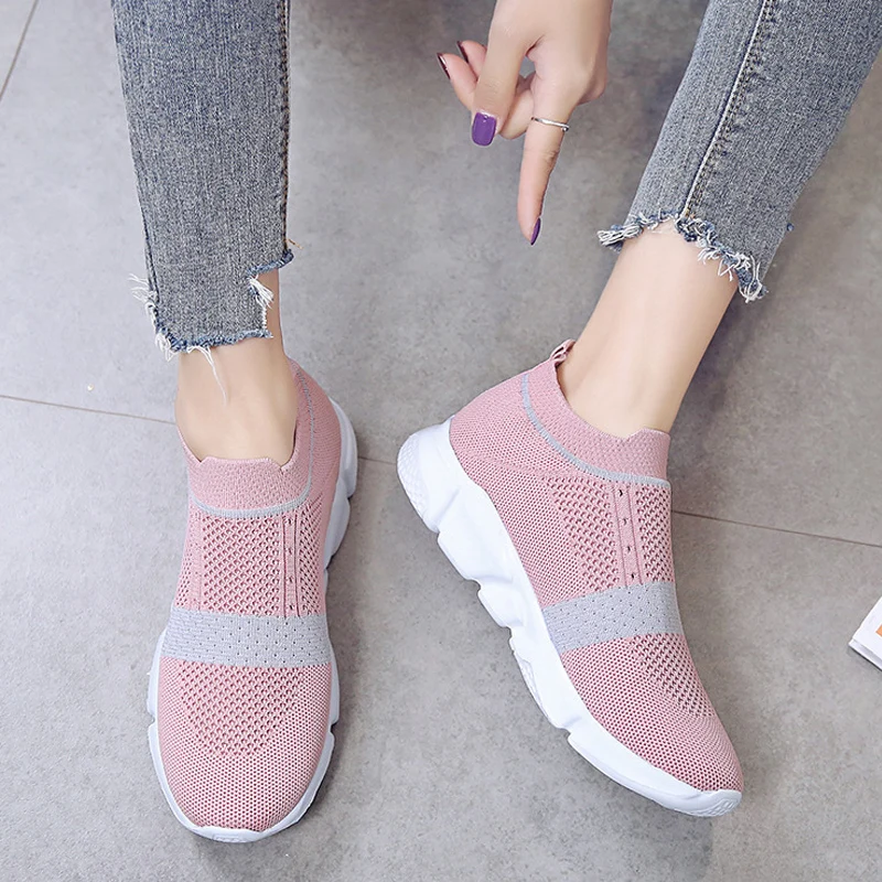 Women Shoes Knitting Sock Sneakers Women Spring Summer Slip On Flat Shoes Women Plus Size Loafers Flats Walking shoes Female
Women Shoes Knitting Sock Sneakers Women Spring Summer Slip On Flat Shoes Women Plus Size Loafers Flats Walking shoes Female