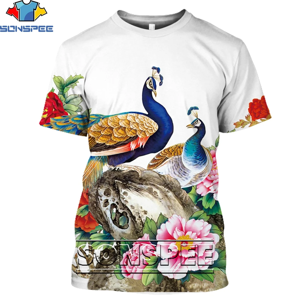 New Summer 3d Print Harajuku Men/Women Fashion Casual T-shirt Animal Bird Peacock Funny T Shirt Harajuku O-neck Shirts Colthing
New Summer 3d Print Harajuku Men/Women Fashion Casual T-shirt Animal Bird Peacock Funny T Shirt Harajuku O-neck Shirts Colthing