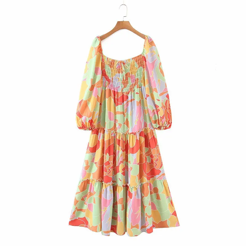 Женское винтажное платье с оборками, длинное повседневное плиссированное платье с цветочным принтом, во французском ретро-стиле, 2021
Женское винтажное платье с оборками, длинное повседневное плиссированное платье с цветочным принтом, во французском ретро-стиле, 2021