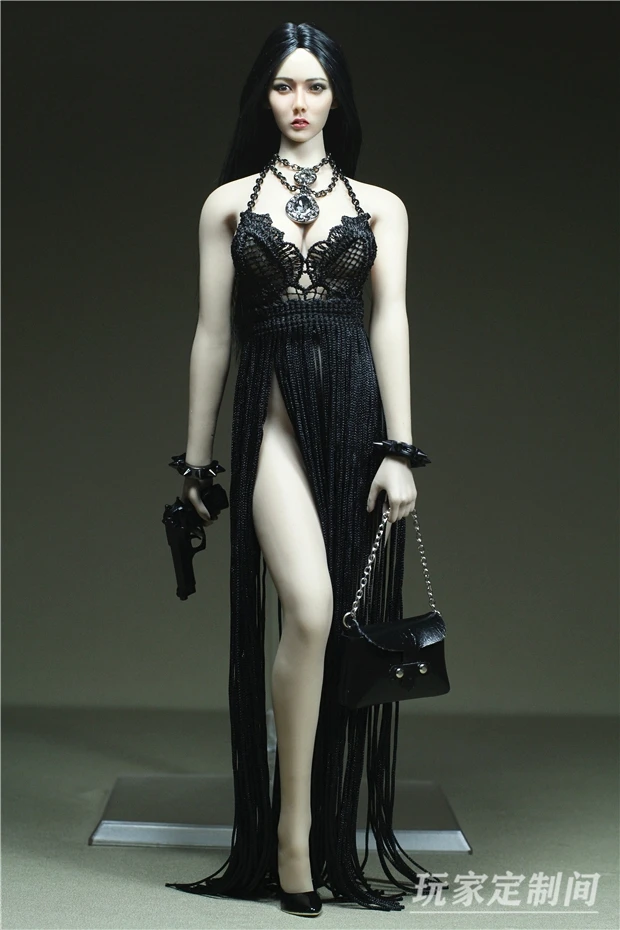 1/6 Scale Female Custom Clothes Cosplay Goddess Black Tassel Dress Sexy Underwear For 12" Figure Action Model Doll Toy Accessory 
1/6 Scale Female Custom Clothes Cosplay Goddess Black Tassel Dress Sexy Underwear For 12" Figure Action Model Doll Toy Accessory