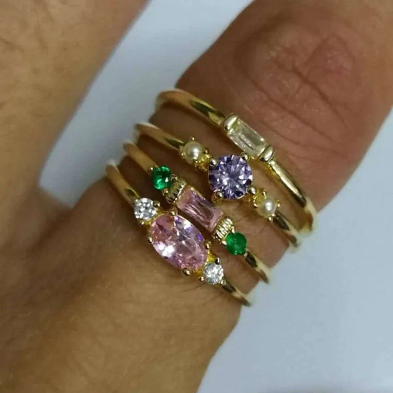 Inlaid Ring Temperament Engagement Ring Exquisite Fashion Jewelry Engagement Fashion Simple Ring Four-piece Set Zircon Ring
Inlaid Ring Temperament Engagement Ring Exquisite Fashion Jewelry Engagement Fashion Simple Ring Four-piece Set Zircon Ring