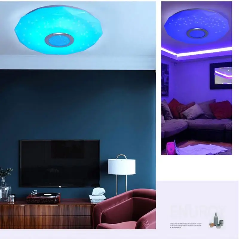 Modern LED Ceiling Light Dimmable APP Remote Control Bluetooth & Music Speaker Colorful Bedroom Living Lamp Color Changing Light
Modern LED Ceiling Light Dimmable APP Remote Control Bluetooth & Music Speaker Colorful Bedroom Living Lamp Color Changing Light