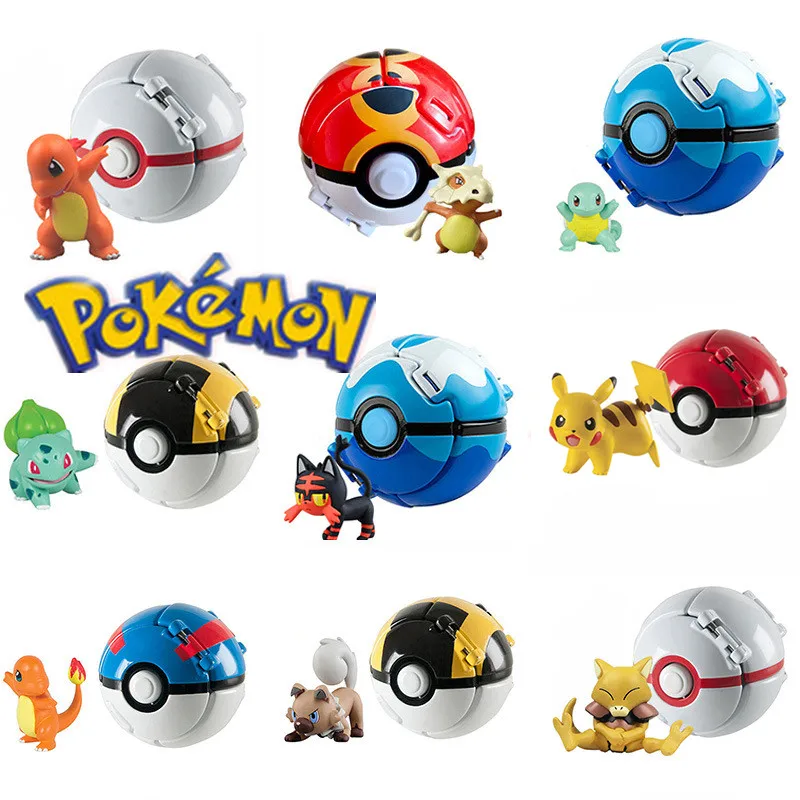 Kawaii Pokemon Animation Series Pikachu Charizard Bulbasaur Poke Ball Model Sprite Toys Pokemon's Home Childrens Gifts Toys
Kawaii Pokemon Animation Series Pikachu Charizard Bulbasaur Poke Ball Model Sprite Toys Pokemon's Home Childrens Gifts Toys