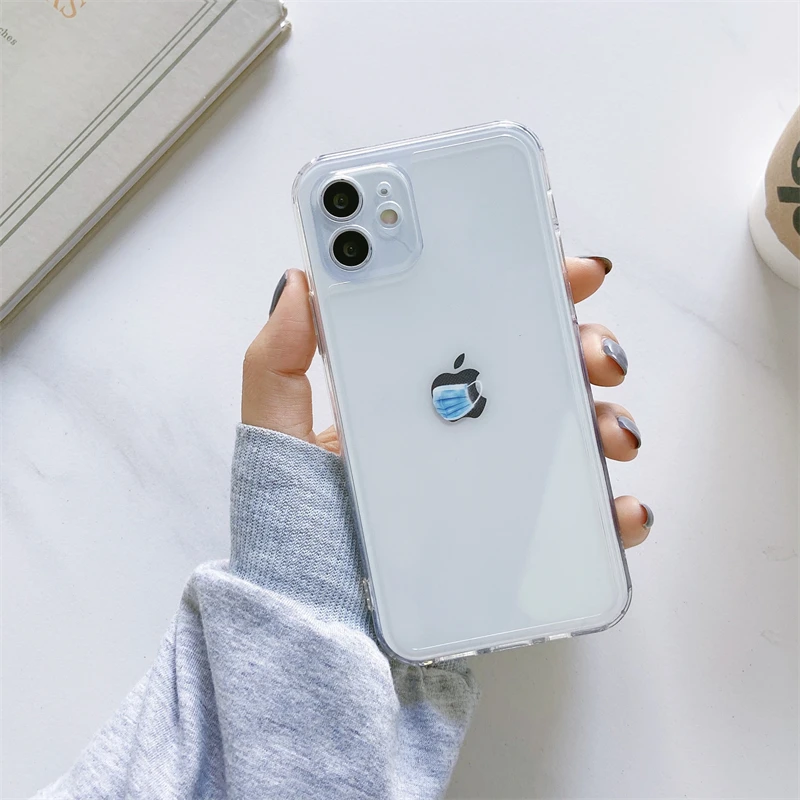 Facial Mask Phone Case For iPhone 11 12 Pro Max XR X XS Max 7 8 Plus Transparent Clear Soft Back Cover Vaccinated Cases Shell
Facial Mask Phone Case For iPhone 11 12 Pro Max XR X XS Max 7 8 Plus Transparent Clear Soft Back Cover Vaccinated Cases Shell