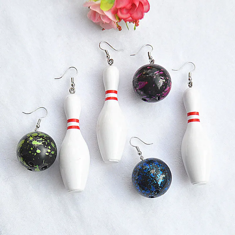 1Pair Table Tennis Tennis Bowling Earrings Creative Funny Sports Series Dangle Earring Double-Sided Asymmetric Jewelry Accessory
1Pair Table Tennis Tennis Bowling Earrings Creative Funny Sports Series Dangle Earring Double-Sided Asymmetric Jewelry Accessory