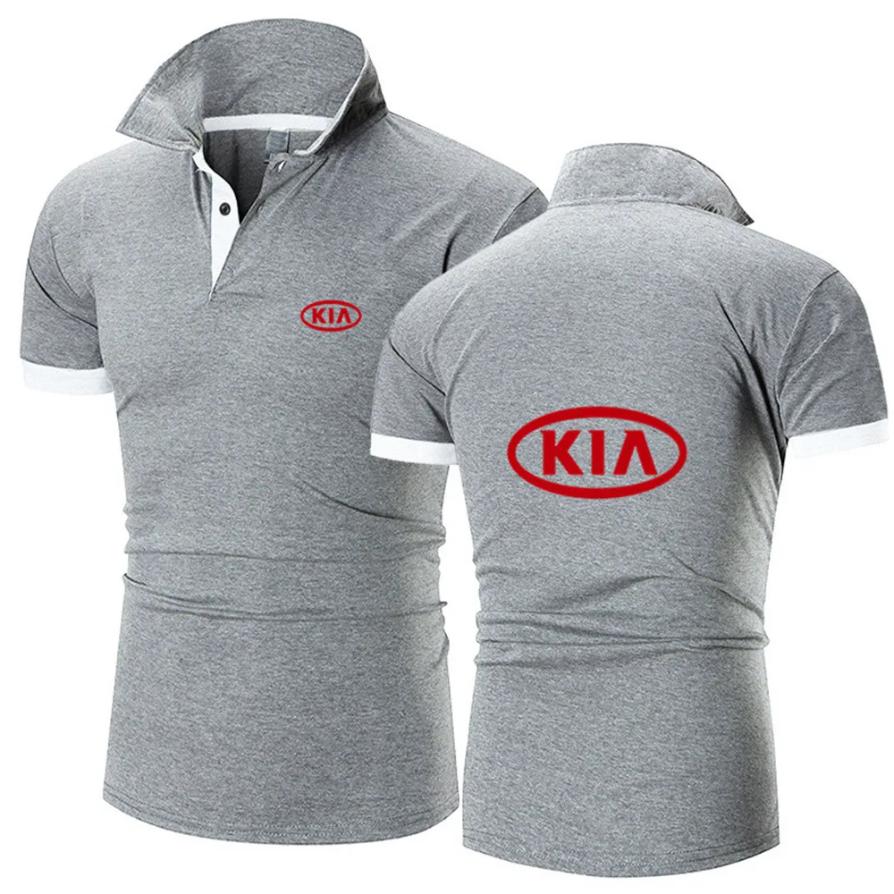 2021 New trend summer men's simple polo shirt KIA car logo short sleeve lapel slim breathable shirt men's T-shirt men
2021 New trend summer men's simple polo shirt KIA car logo short sleeve lapel slim breathable shirt men's T-shirt men
