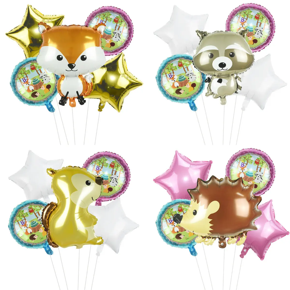 Foil Animal Round Star Squirrel Hedgehog Raccoon Helium Air Balloon Children Birthday Party Baby Shower Decoration Globo Kid Toy
Foil Animal Round Star Squirrel Hedgehog Raccoon Helium Air Balloon Children Birthday Party Baby Shower Decoration Globo Kid Toy