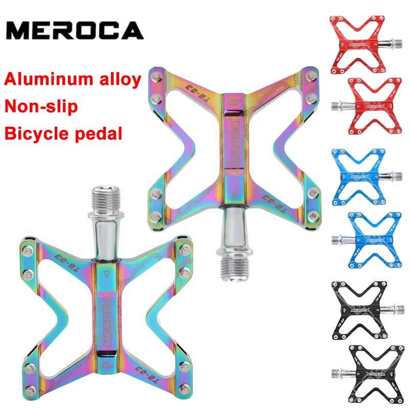 MEROCA bicycle pedal aluminum alloy non-slip bearing pedal MTB road bike folding bike color pedal
MEROCA bicycle pedal aluminum alloy non-slip bearing pedal MTB road bike folding bike color pedal