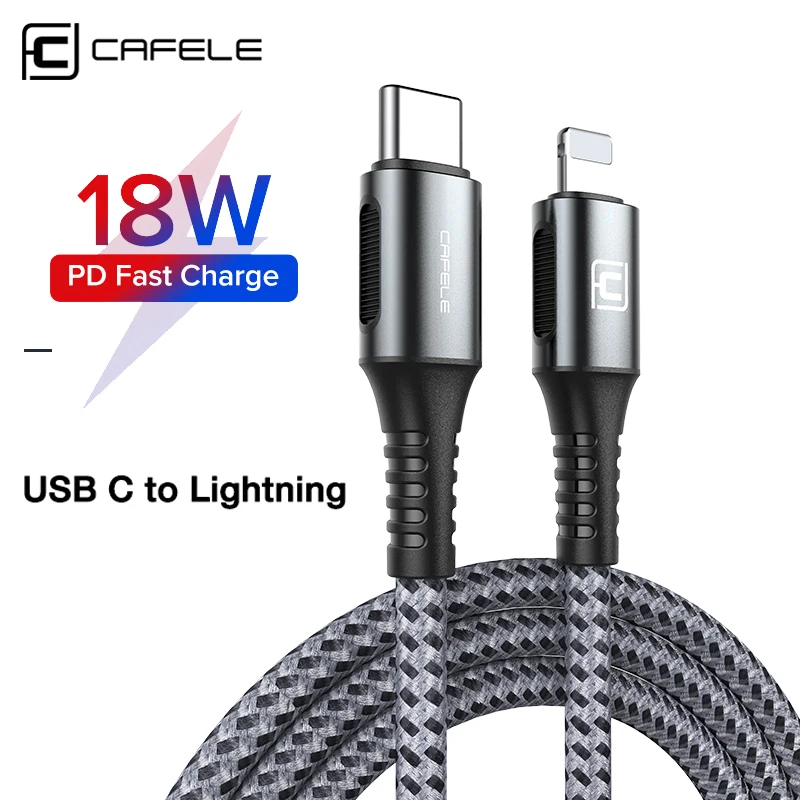 Cafele 18W PD Fast Charging Cable For iPhone 11 Pro Max SE USB Type C to For Lightning Cable Charger For Macbook iPad Pro Huawei
Cafele 18W PD Fast Charging Cable For iPhone 11 Pro Max SE USB Type C to For Lightning Cable Charger For Macbook iPad Pro Huawei