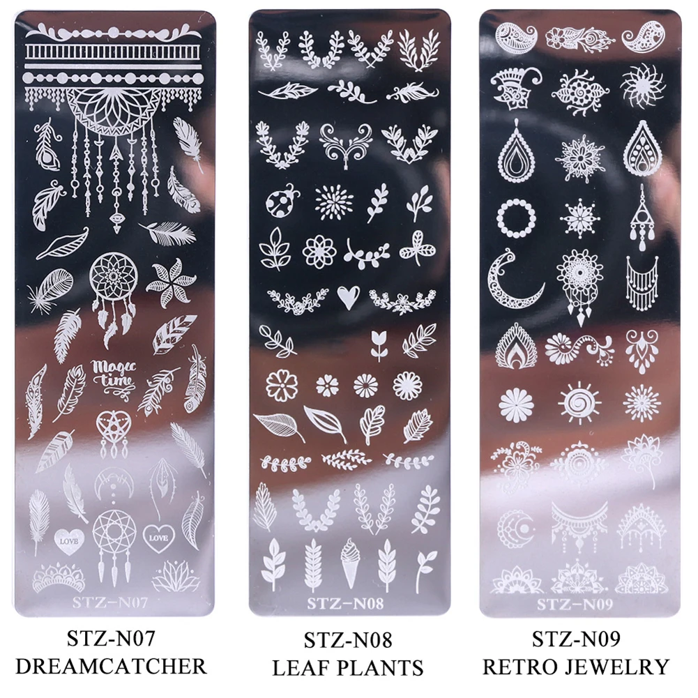 Nail Art DIY Nail Image Plate Stencil Accessories Tool Stainless Steel Nail Stamping Plates Flowers
Nail Art DIY Nail Image Plate Stencil Accessories Tool Stainless Steel Nail Stamping Plates Flowers