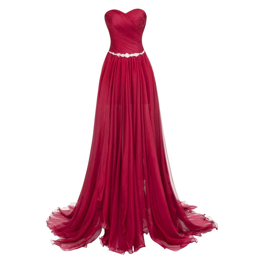 Stunning Burgundy Evening Dresses Sweetheart Beading Formal Party Gowns Sleeveless Chiffon A-LINE Evening Gowns for Women
Stunning Burgundy Evening Dresses Sweetheart Beading Formal Party Gowns Sleeveless Chiffon A-LINE Evening Gowns for Women