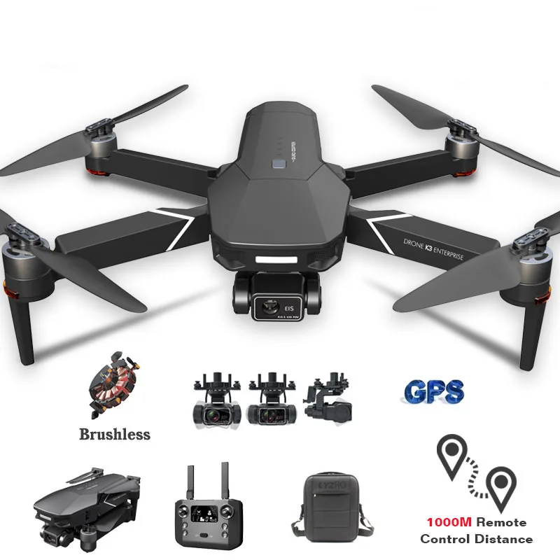 K3 MAX Drone 4K HD Camera Professional GPS WIFI FPV 3-Axis Gimbal Anti-Shake Aerial Photography Brushless Foldable RC Quadcopter
K3 MAX Drone 4K HD Camera Professional GPS WIFI FPV 3-Axis Gimbal Anti-Shake Aerial Photography Brushless Foldable RC Quadcopter