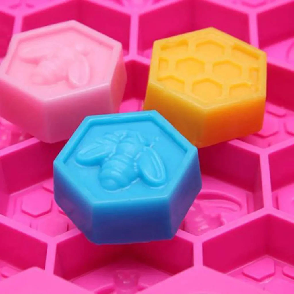 Silicone 19 Cell Bee Honeycomb Cake Chocolate Soap Candle Bakeware Mold Mould Diy Baking Kitchen Baking Cake Tool Decoration
Silicone 19 Cell Bee Honeycomb Cake Chocolate Soap Candle Bakeware Mold Mould Diy Baking Kitchen Baking Cake Tool Decoration