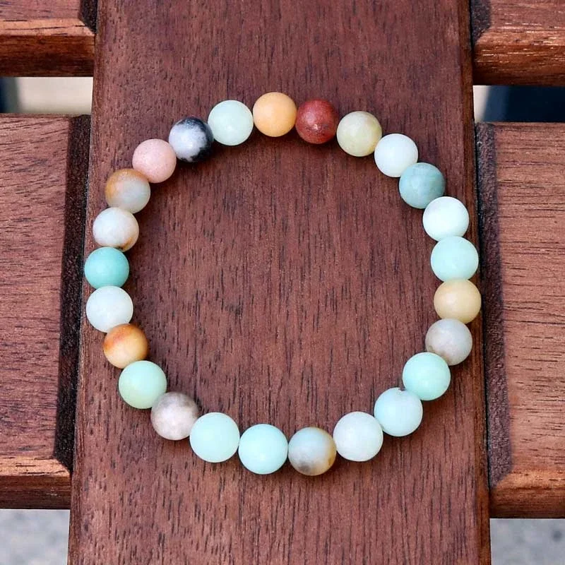 Natural Stone Bead Amazonite Bracelet Mala Beads Pulsera Fashion Reiki Jewelry for Men Women Accessories Drop Shipping
Natural Stone Bead Amazonite Bracelet Mala Beads Pulsera Fashion Reiki Jewelry for Men Women Accessories Drop Shipping
