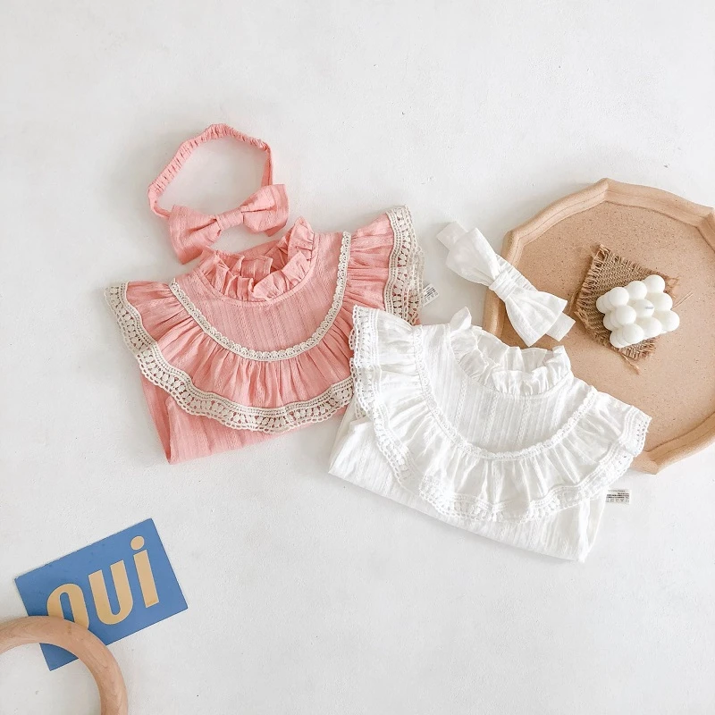 0-24M Newborn Baby Rompers New Summer Children's Sunsuit Infant Clothes Lace Cotton Jumpsuit Toddler Outfits With Headband 2pcs
0-24M Newborn Baby Rompers New Summer Children's Sunsuit Infant Clothes Lace Cotton Jumpsuit Toddler Outfits With Headband 2pcs