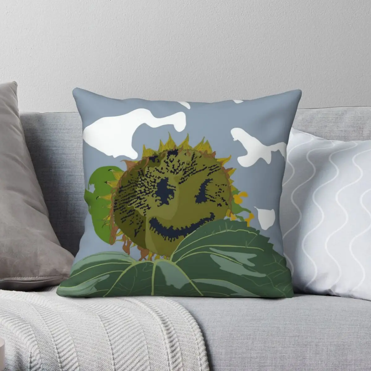 Happy Sunflower Square Pillowcase Polyester Linen Velvet Pattern Zip Decor Pillow Case Sofa Cushion Cover 18"
Happy Sunflower Square Pillowcase Polyester Linen Velvet Pattern Zip Decor Pillow Case Sofa Cushion Cover 18"