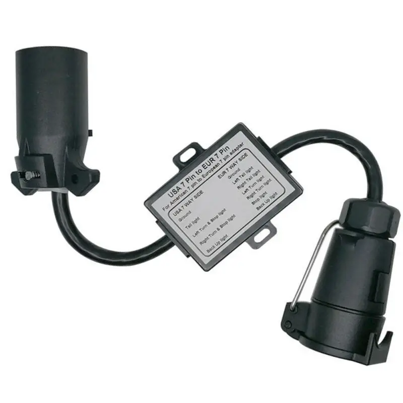 US To Europe Trailer Light Converter US 7-Way Blade Socket To EU 7-Pin Round Plug Socket European Trailer Car Accessories
US To Europe Trailer Light Converter US 7-Way Blade Socket To EU 7-Pin Round Plug Socket European Trailer Car Accessories