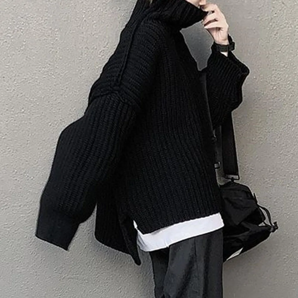 Winter Warm Turtleneck Sweater Women Black Long Sleeve Knitted Top Simple Design Korean Japan Ladies Streetwear Casual Jumper
Winter Warm Turtleneck Sweater Women Black Long Sleeve Knitted Top Simple Design Korean Japan Ladies Streetwear Casual Jumper