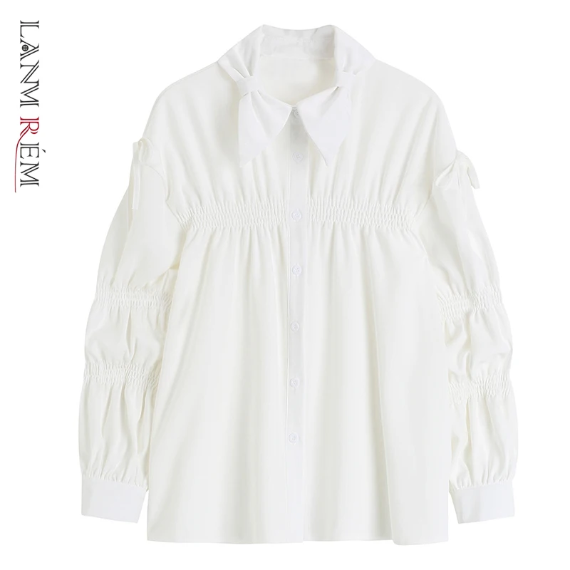 LANMREM 2022 Spring Shirts For Women Lapel Single Breasted Puff Sleeves White Color Female Fashion Top Clothes 2M259
LANMREM 2022 Spring Shirts For Women Lapel Single Breasted Puff Sleeves White Color Female Fashion Top Clothes 2M259