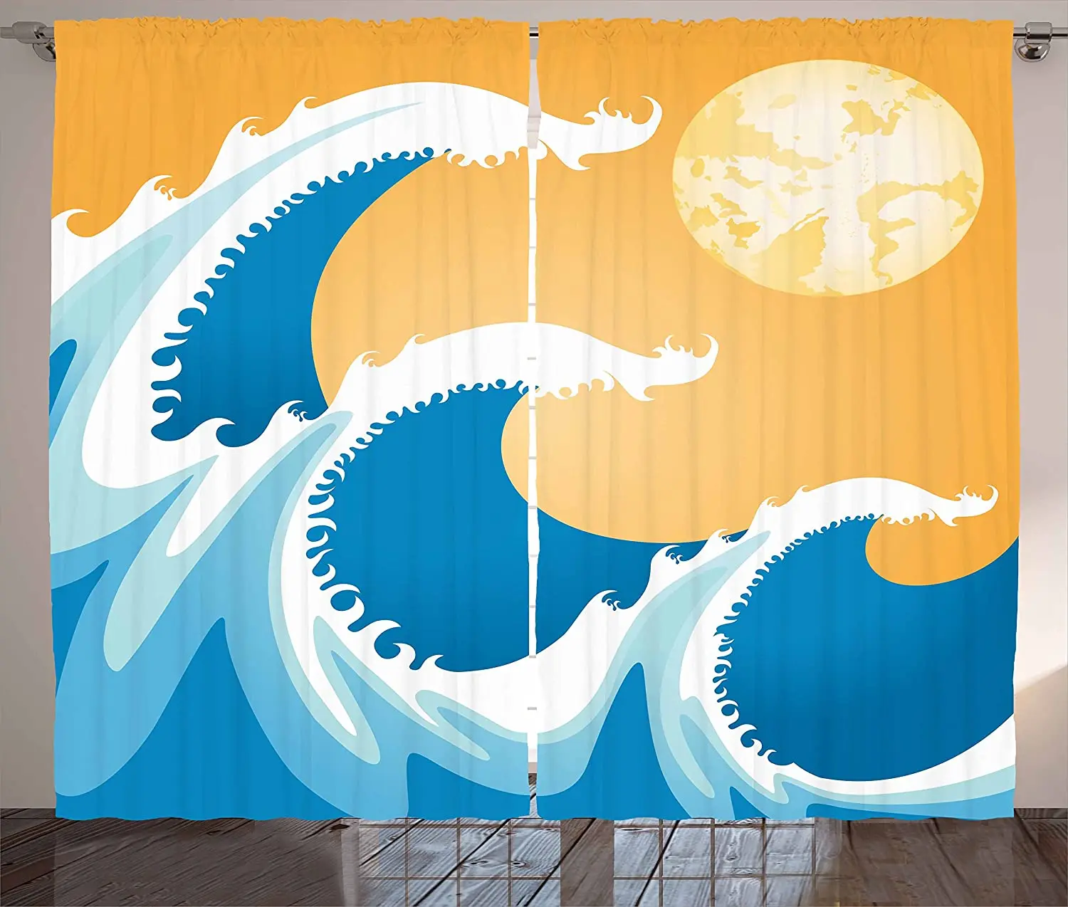 Japanese Blackout Curtains Huge Sea Waves at Summer Noon Art Picture Tropical Ocean Storm Tide Window Curtain
Japanese Blackout Curtains Huge Sea Waves at Summer Noon Art Picture Tropical Ocean Storm Tide Window Curtain